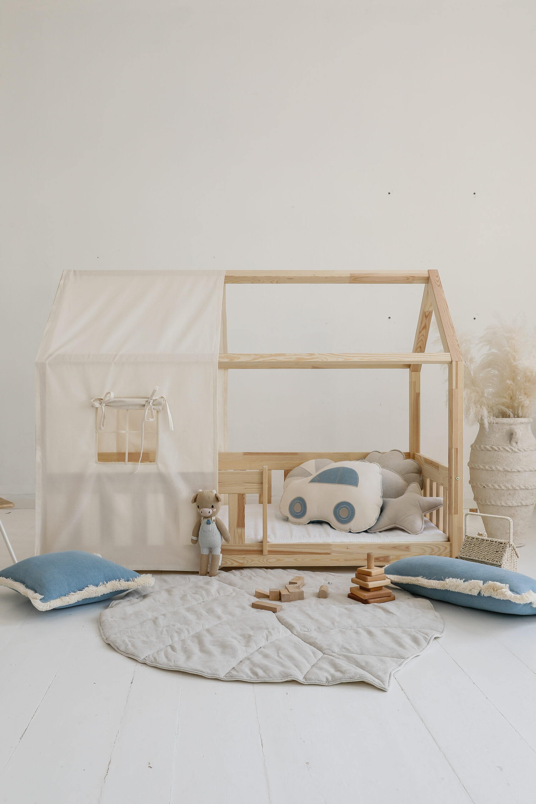 Leaf Linen Mat – Beige - Image 2