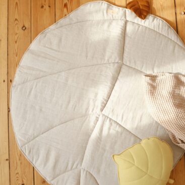 Leaf Linen Mat – Beige