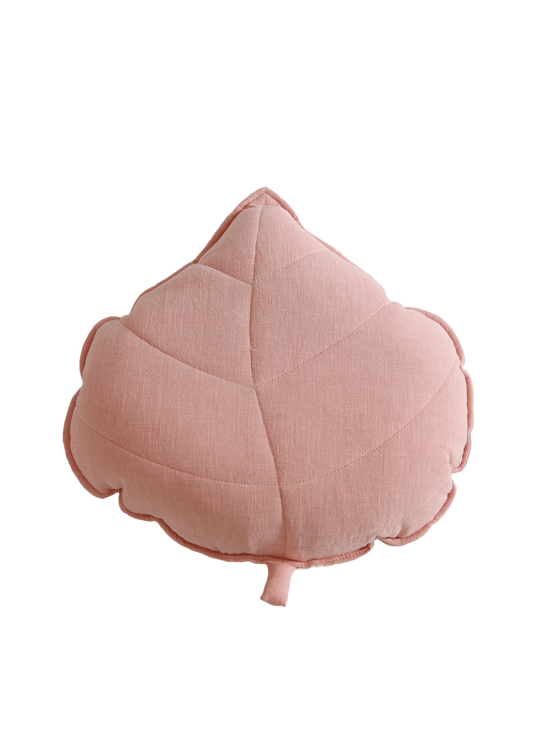 Velvet Leaf Pillow – Light Pink - Image 2