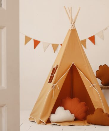 Orange Teepee Tent for Kids