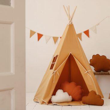Orange Teepee Tent for Kids