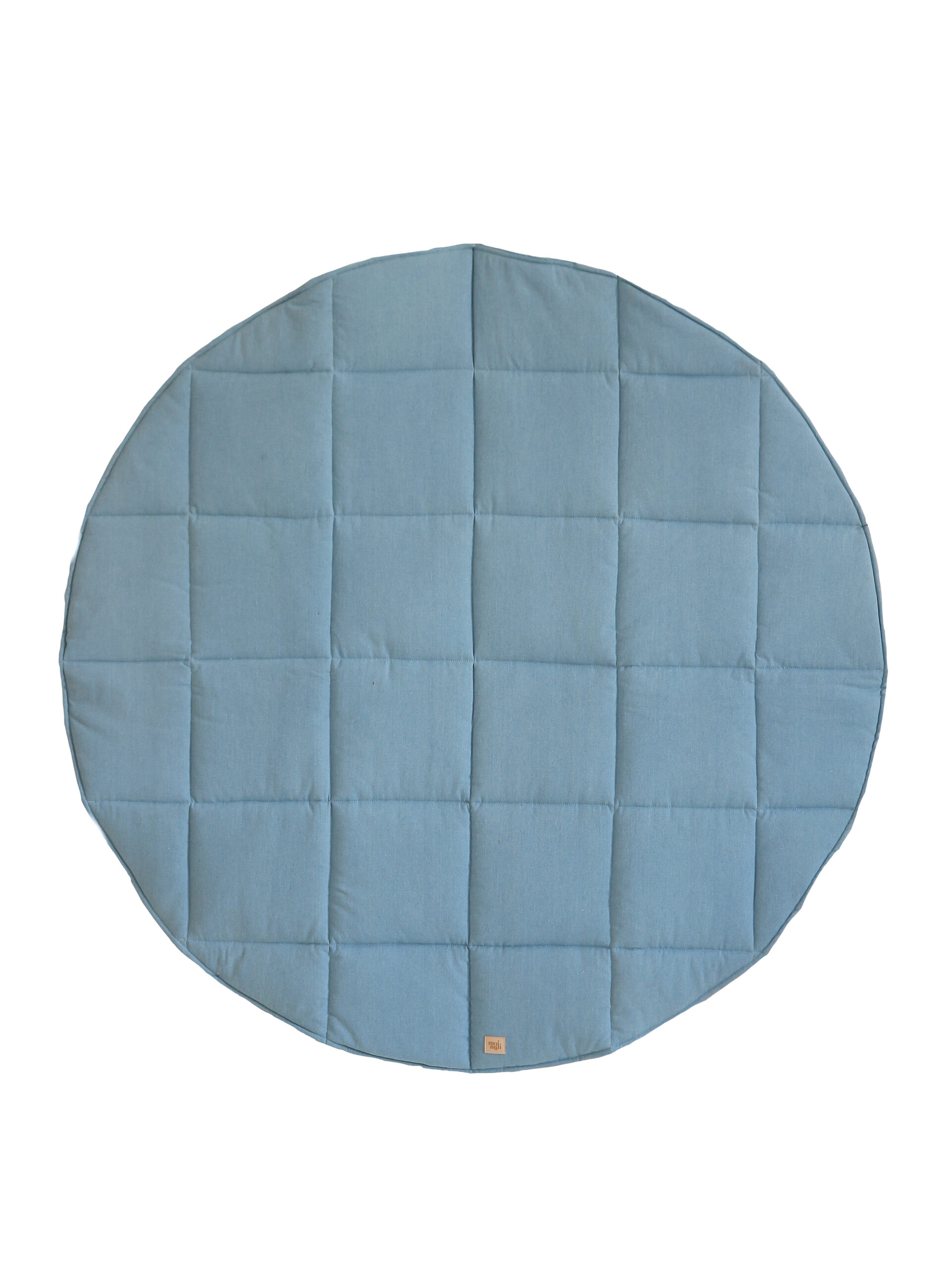 Round Cotton Mat - Blue - Image 5