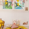 Wildflowers Garland decoration in sunny and light kids room