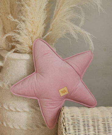 Star Pillow - Pink Velvet