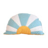 comfortable and solid sun pillow blue white orange for kids room