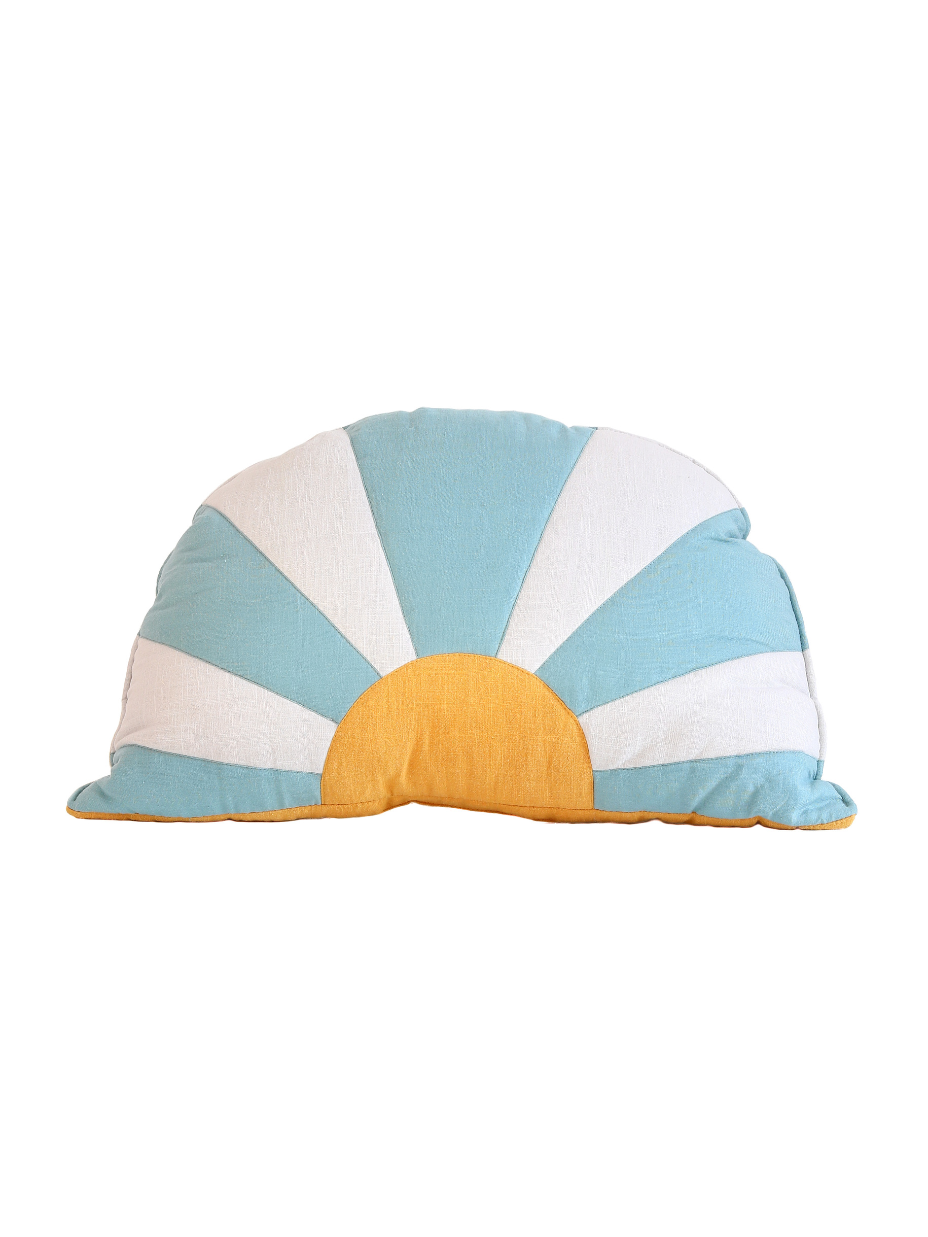comfortable and solid sun pillow blue white orange for kids room