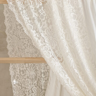 Canopy over bed Boho detail