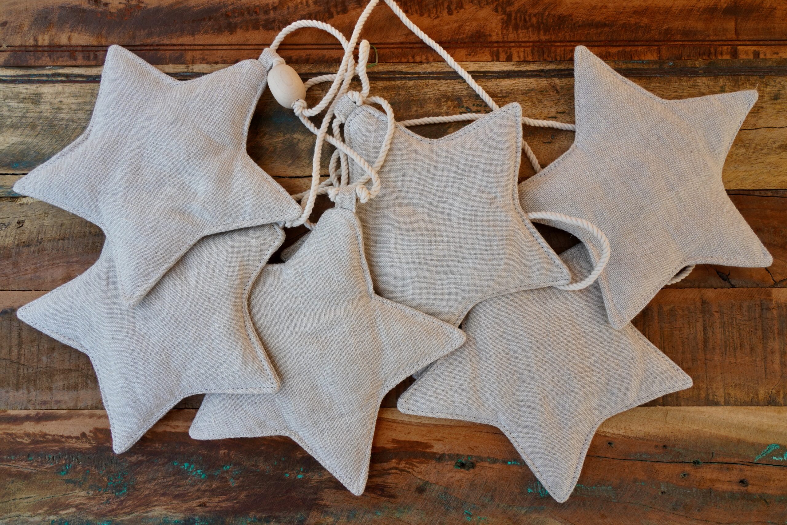Linen Star Garland - Image 8