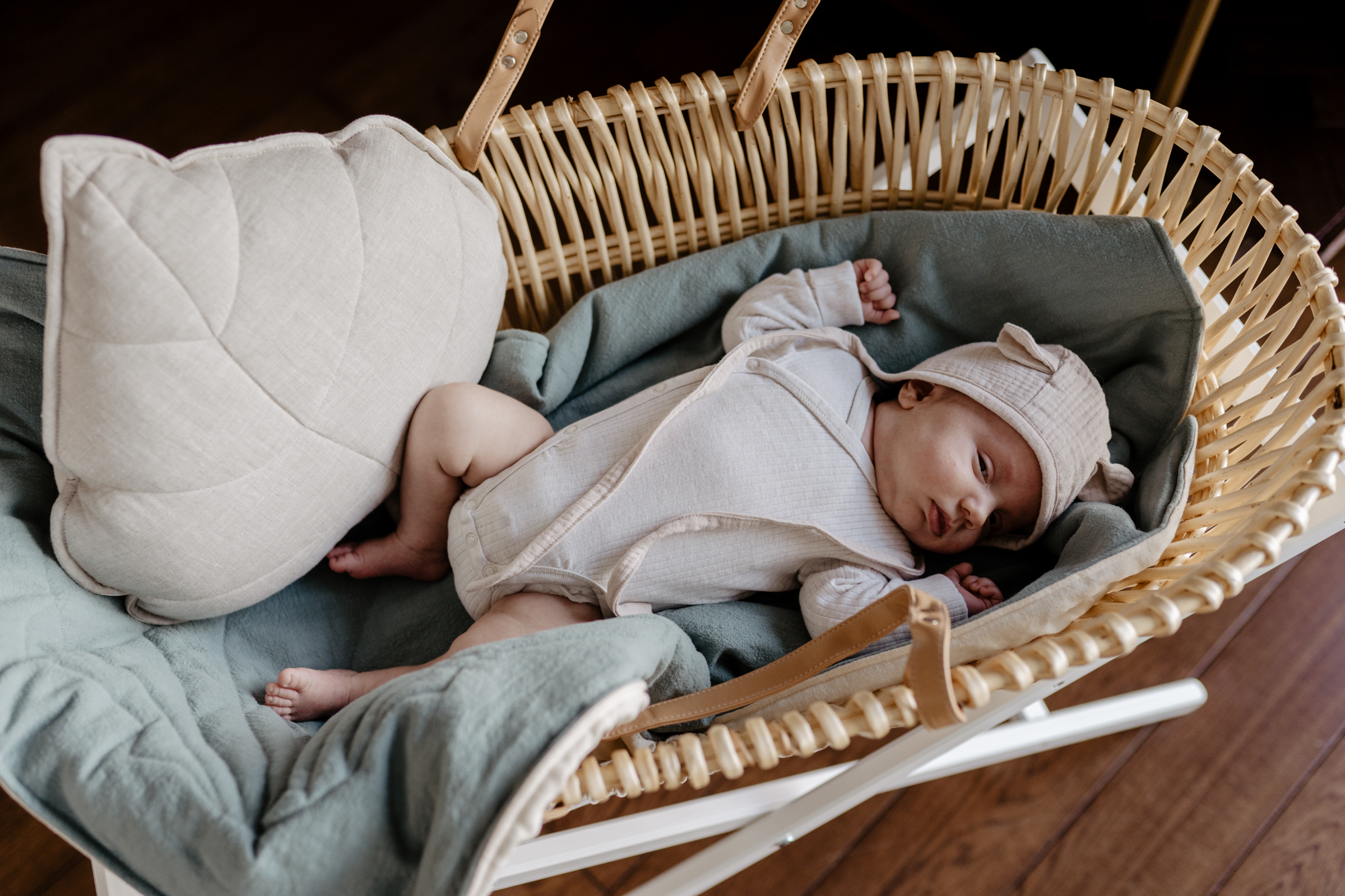 Linen Leaf Pillow – Beige - Image 8