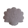 Linen shell pillow grey