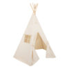 Beige Teepee Tent - simple, neutral tent for playing and hiding