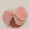 Linen Shell Garland – Pink Shades- 3 m long