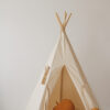Beige Teepee Tent - simple, neutral tent for playing and hiding
