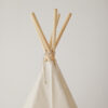 Beige Teepee Tent - simple, neutral tent for playing and hiding