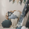 night sky tent, pillow, mintlove garland,