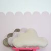 Cream Velvet Cloud Pillow for kids spaces