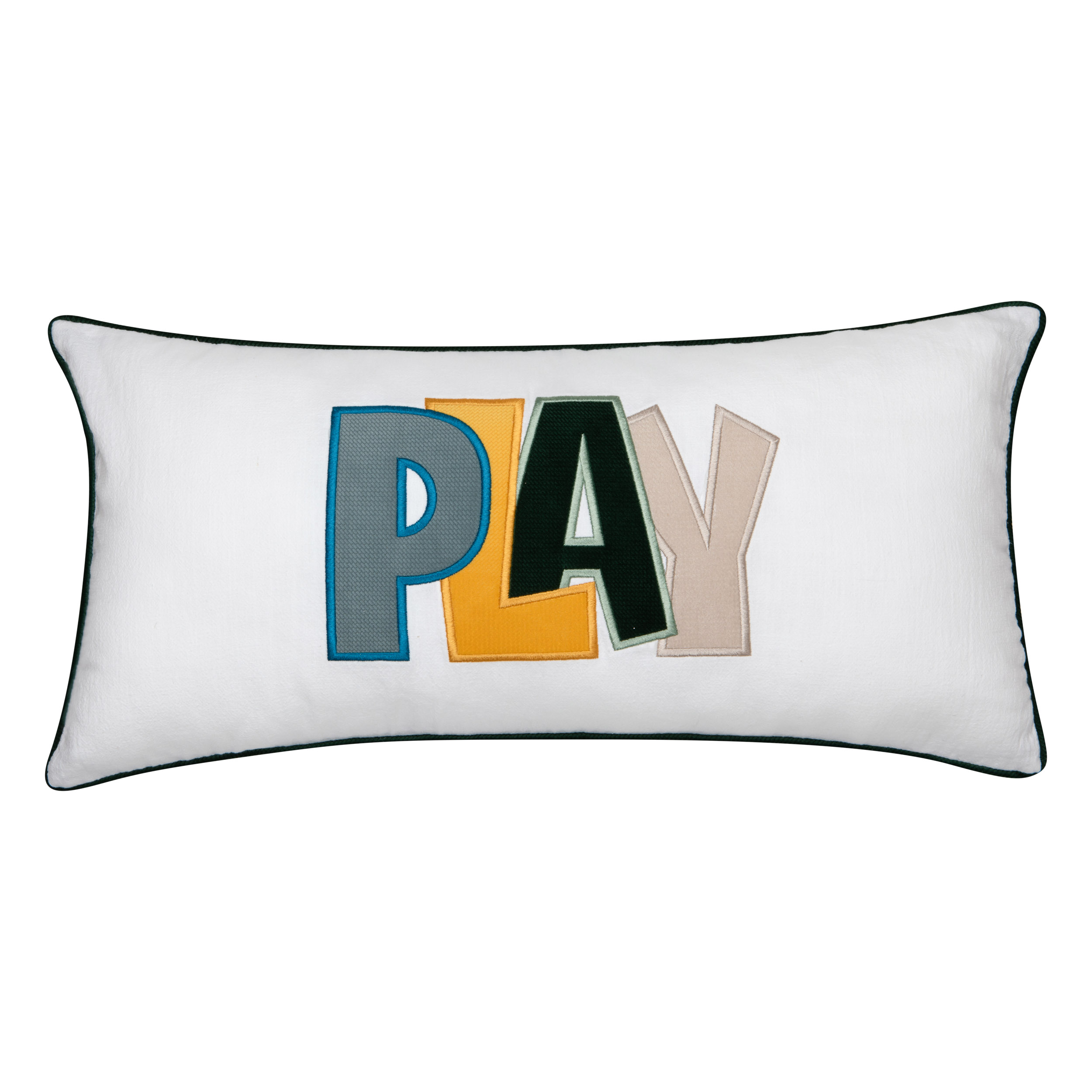 Play pillowcase - blue, green front