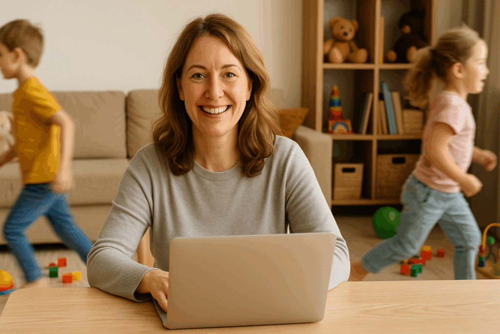 mum choosing her get-it-done kids room remedy pack to resolve mess at home