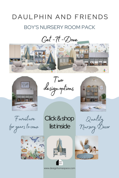 Alternative view of Boy’s Nursery – Get-It-Done Room Concept Pack