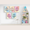 House of Cats Rainbow Family Set | 5 Colorful Cat Prints (Digital Download) - Image 2