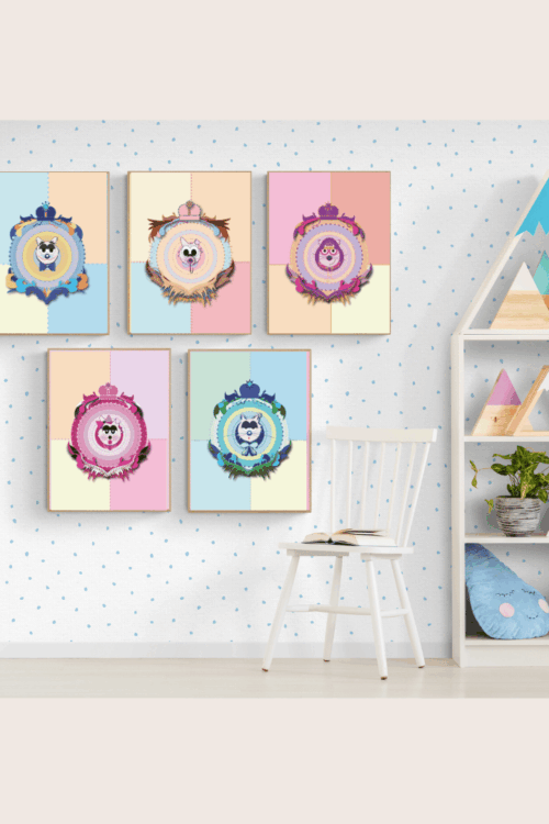 Alternative view of Baby Cat Printable Wall Art | Cute House of Cats Print | Nursery Kids Room Decor | Digital Download