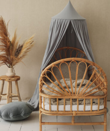 canopy pigeon grey nursery and kids room