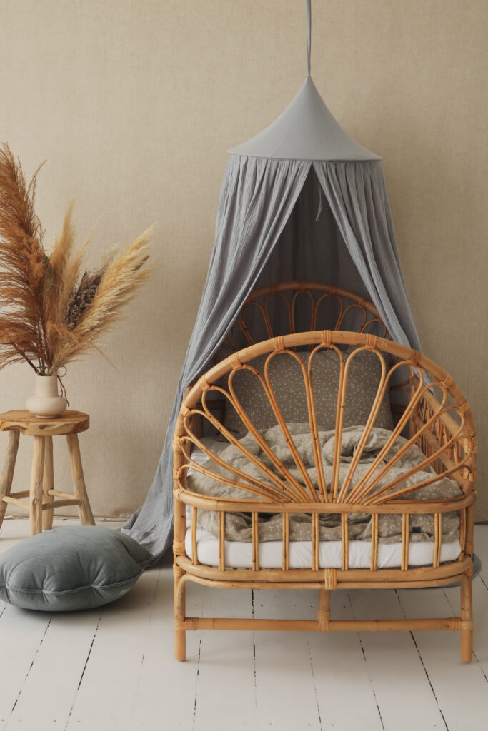 canopy pigeon grey nursery and kids room