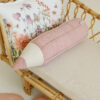 crayon pillow pink velvet