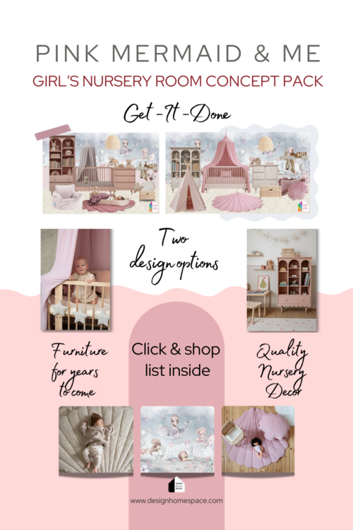 Alternative view of Girl’s Nursery – Get-It-Done Room Concept Pack