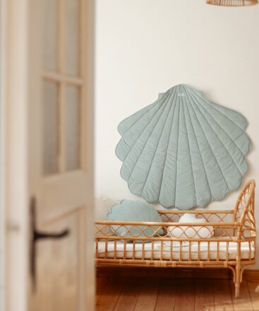 velvet shell mat - mint