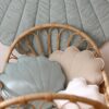 velvet shell pillow mint (