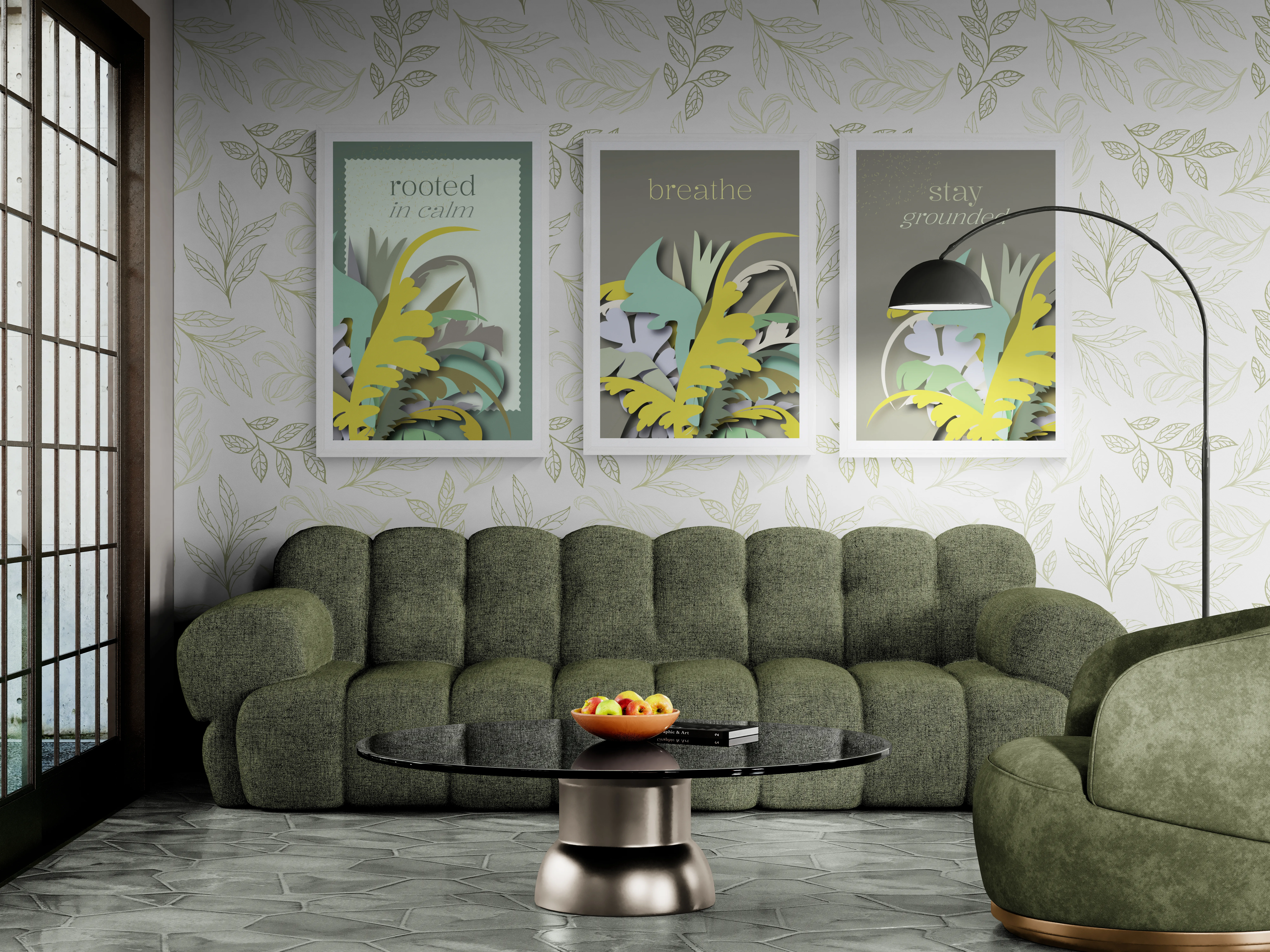 Rooted in Calm Trio – Printable Wall Art Set - Image 3