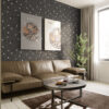 This Grounded Space – Printable Wall Art Duo above sofa.