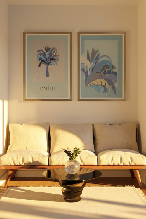 Alternative view of Your Type of Blue Duo – Printable Wall Art Set