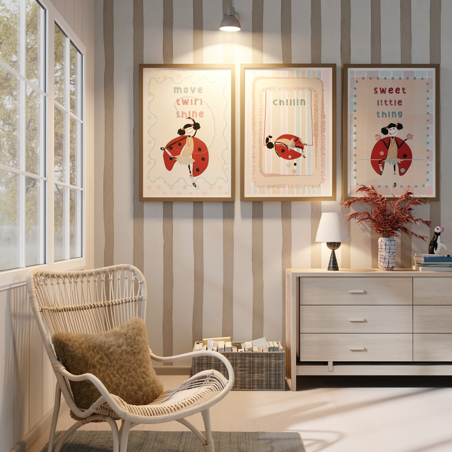 Lola’s Happy Days Trio – Printable Wall Art Set - Image 3