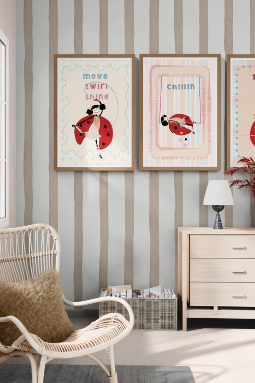 Lola’s Happy Days Trio – Printable Wall Art Set