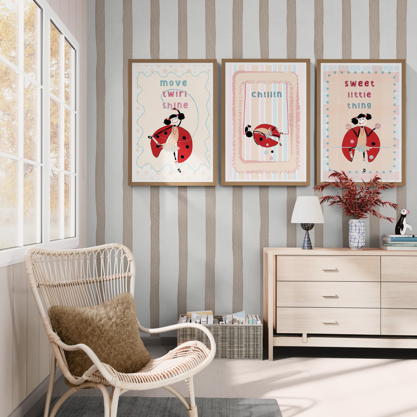 Lola’s Happy Days Trio – Printable Wall Art Set