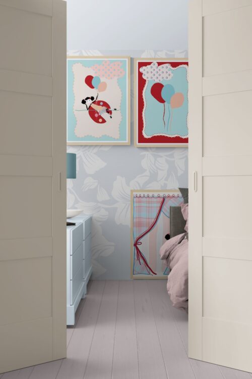 Alternative view of Lola’s Balloon Dreams Duo – Printable Wall Art Set