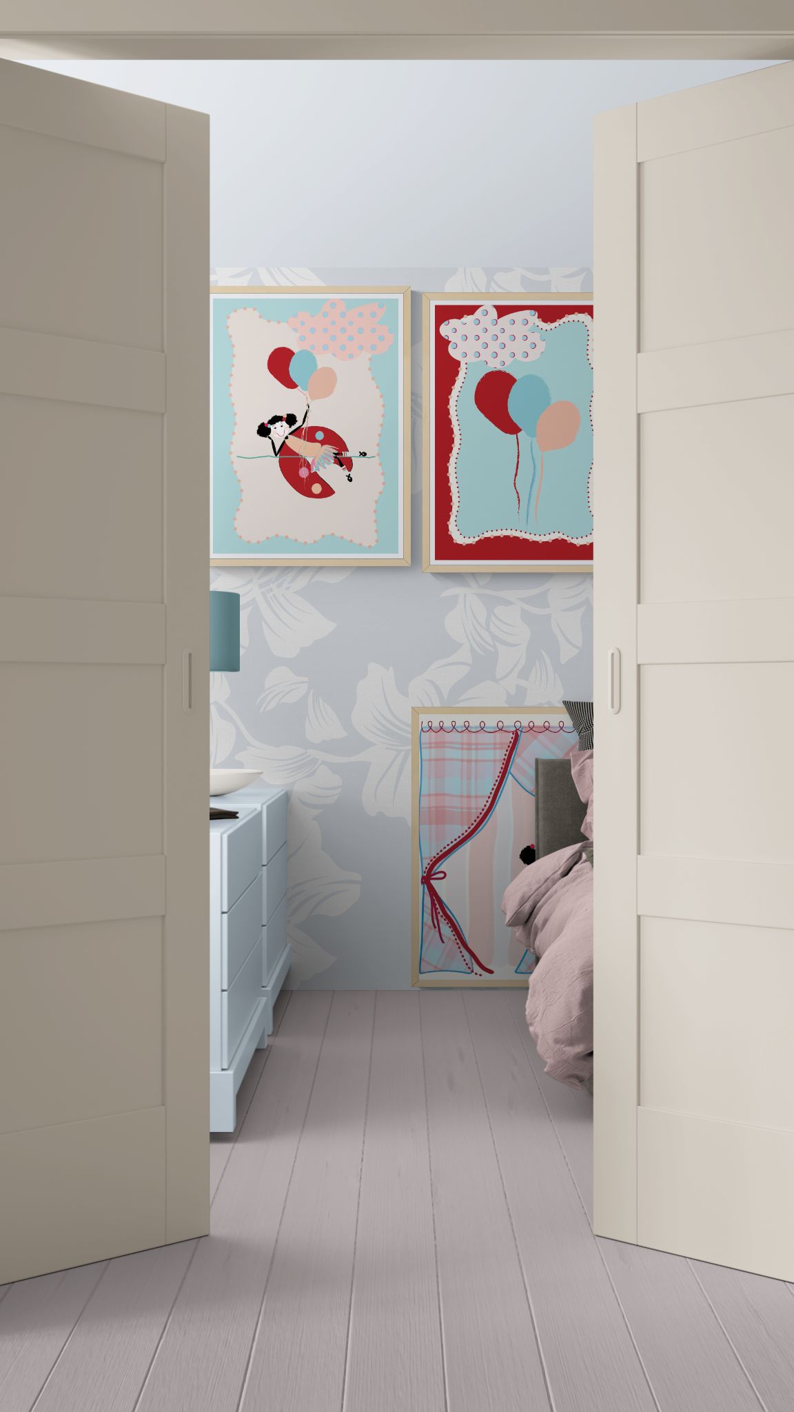 Lola’s Balloon Dreams Duo – Printable Wall Art Set - Image 2