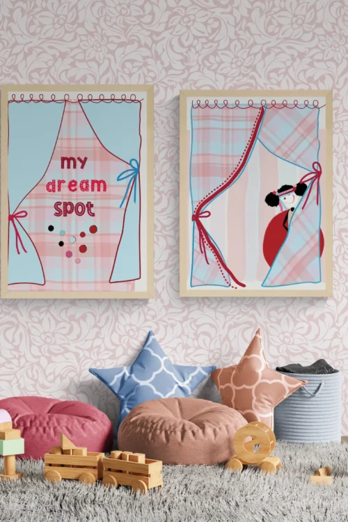 My Dream Spot Peekaboo Duo – Printable Wall Art Set