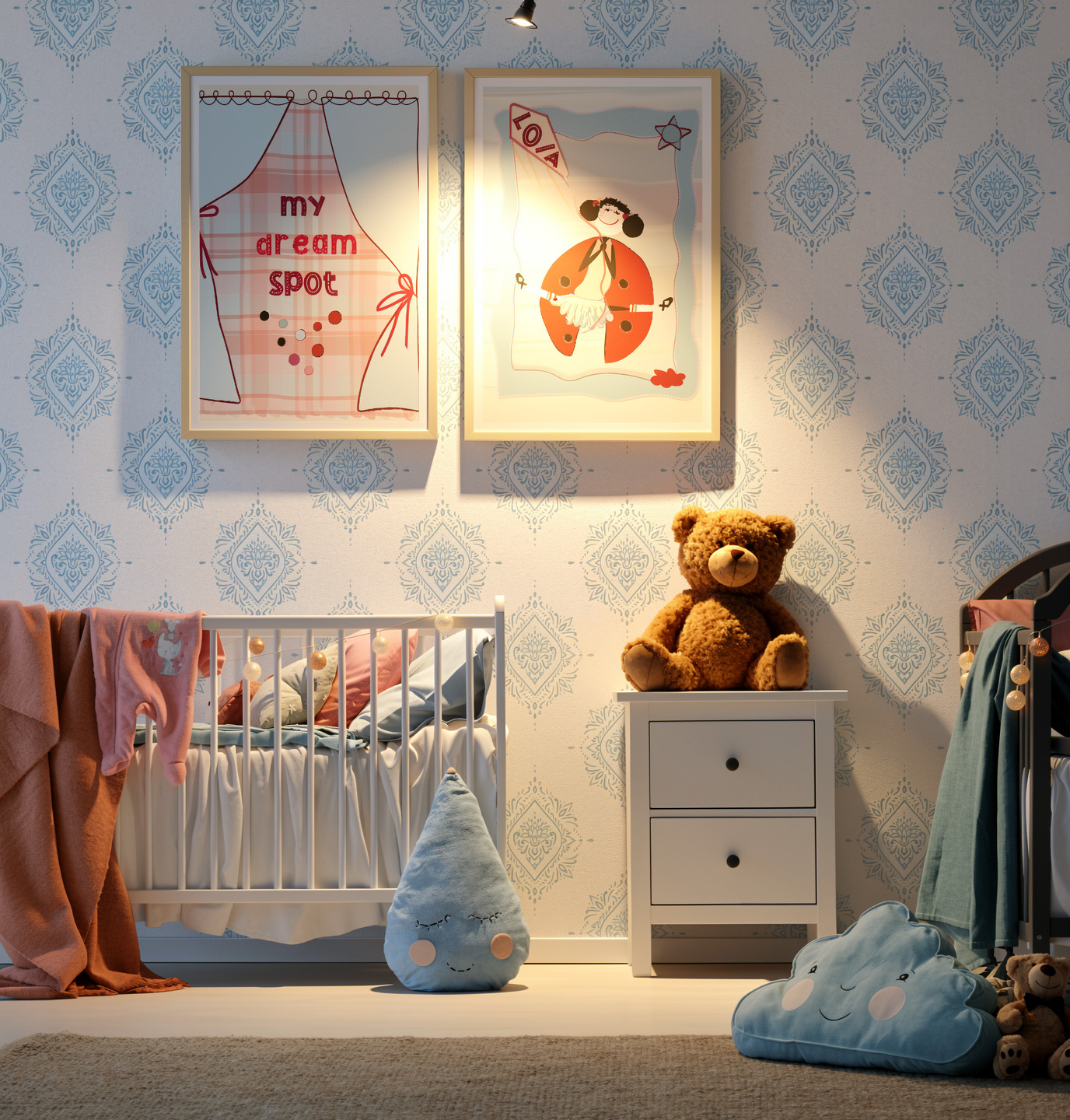 My Dream Spot Peekaboo Duo – Printable Wall Art Set - Image 4
