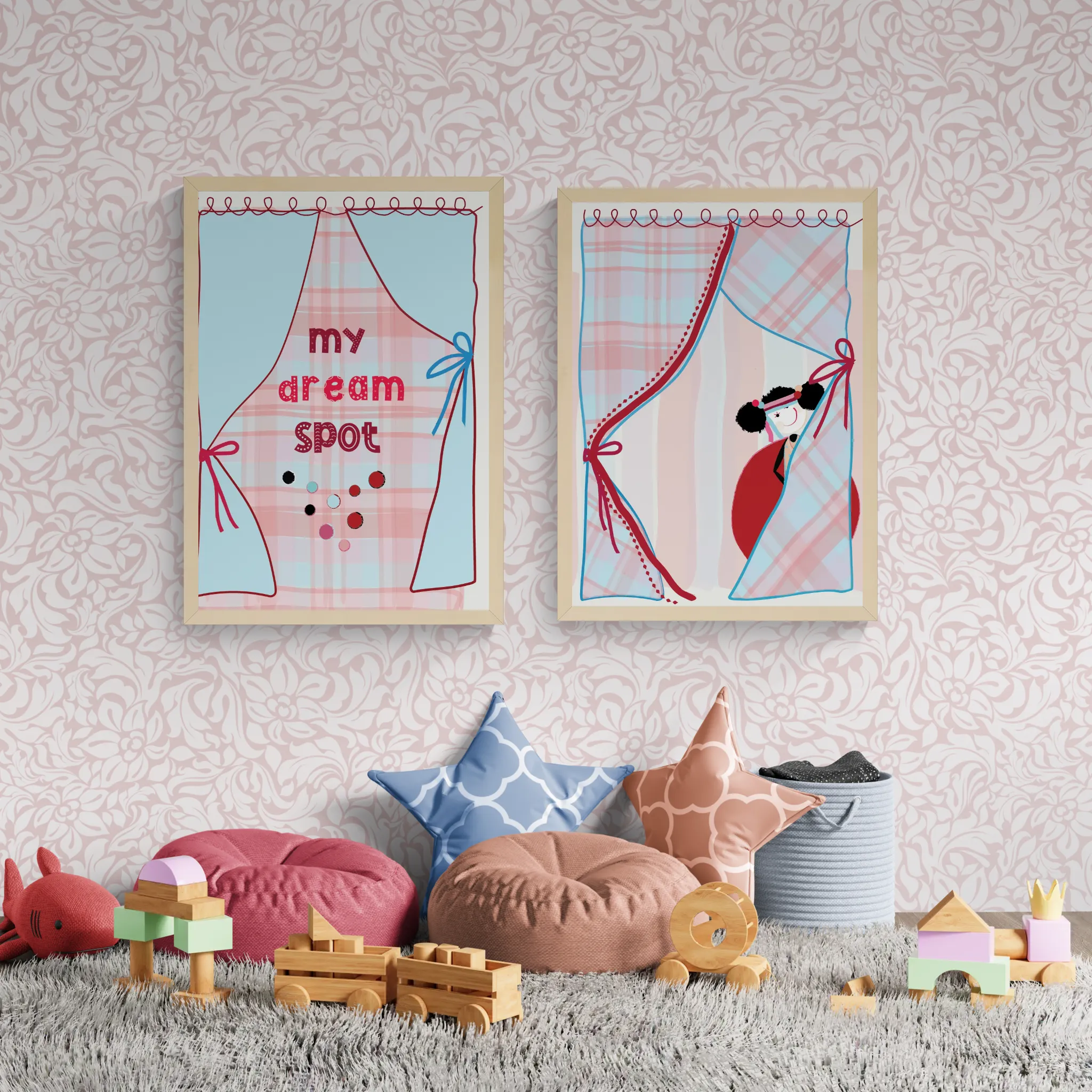 My Dream Spot Peekaboo Duo – Printable Wall Art Set