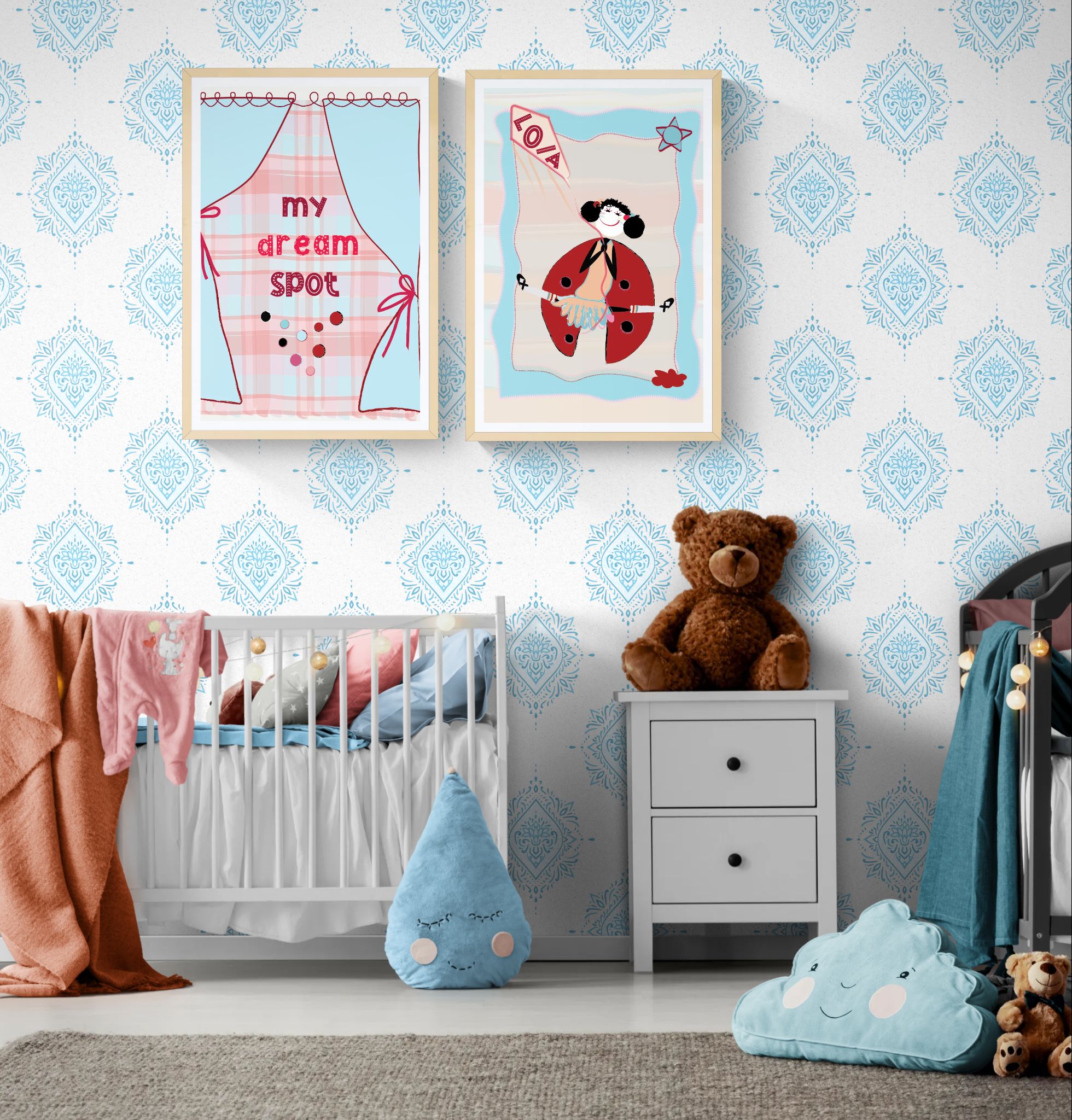 My Dream Spot Peekaboo Duo – Printable Wall Art Set - Image 6