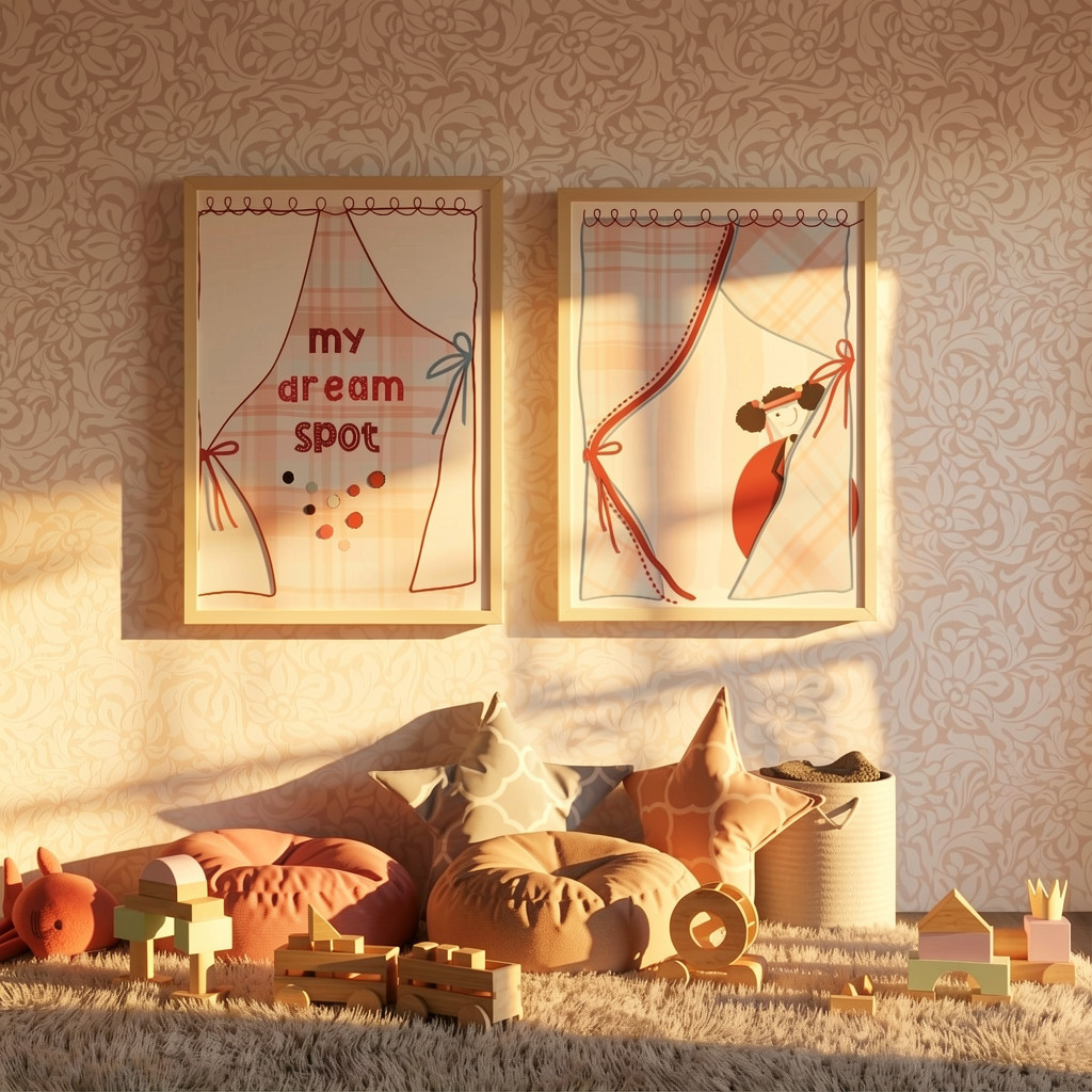 My Dream Spot Peekaboo Duo – Printable Wall Art Set - Image 8