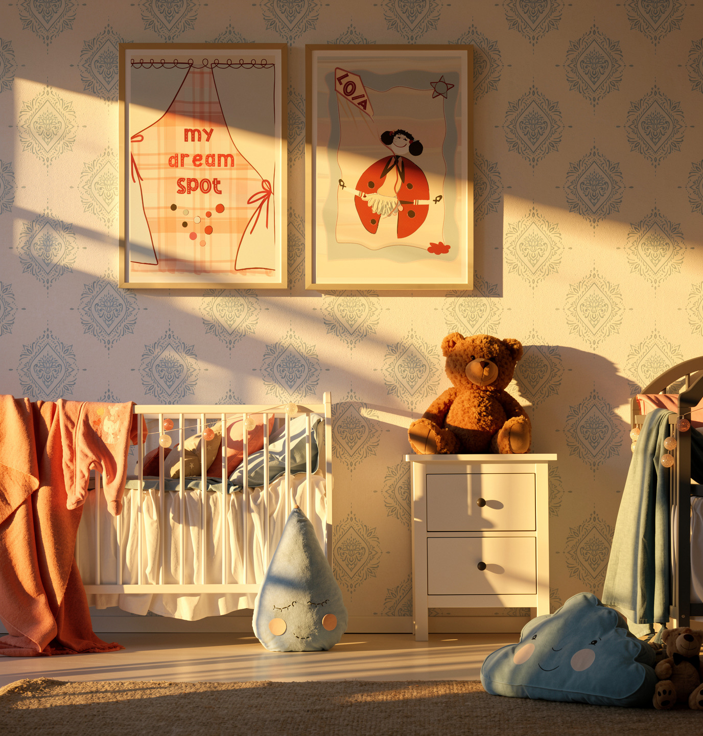 My Dream Spot Peekaboo Duo – Printable Wall Art Set - Image 2