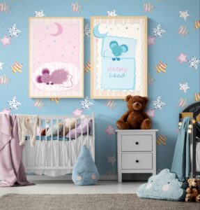 Sleepy Head Duo – Printable Wall Art Set