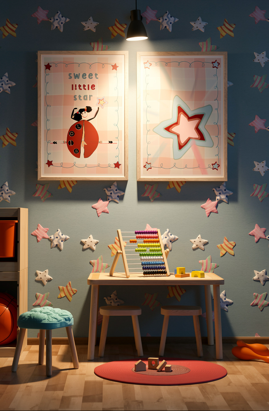 Sweet Little Star Duo – Printable Wall Art Set - Image 3