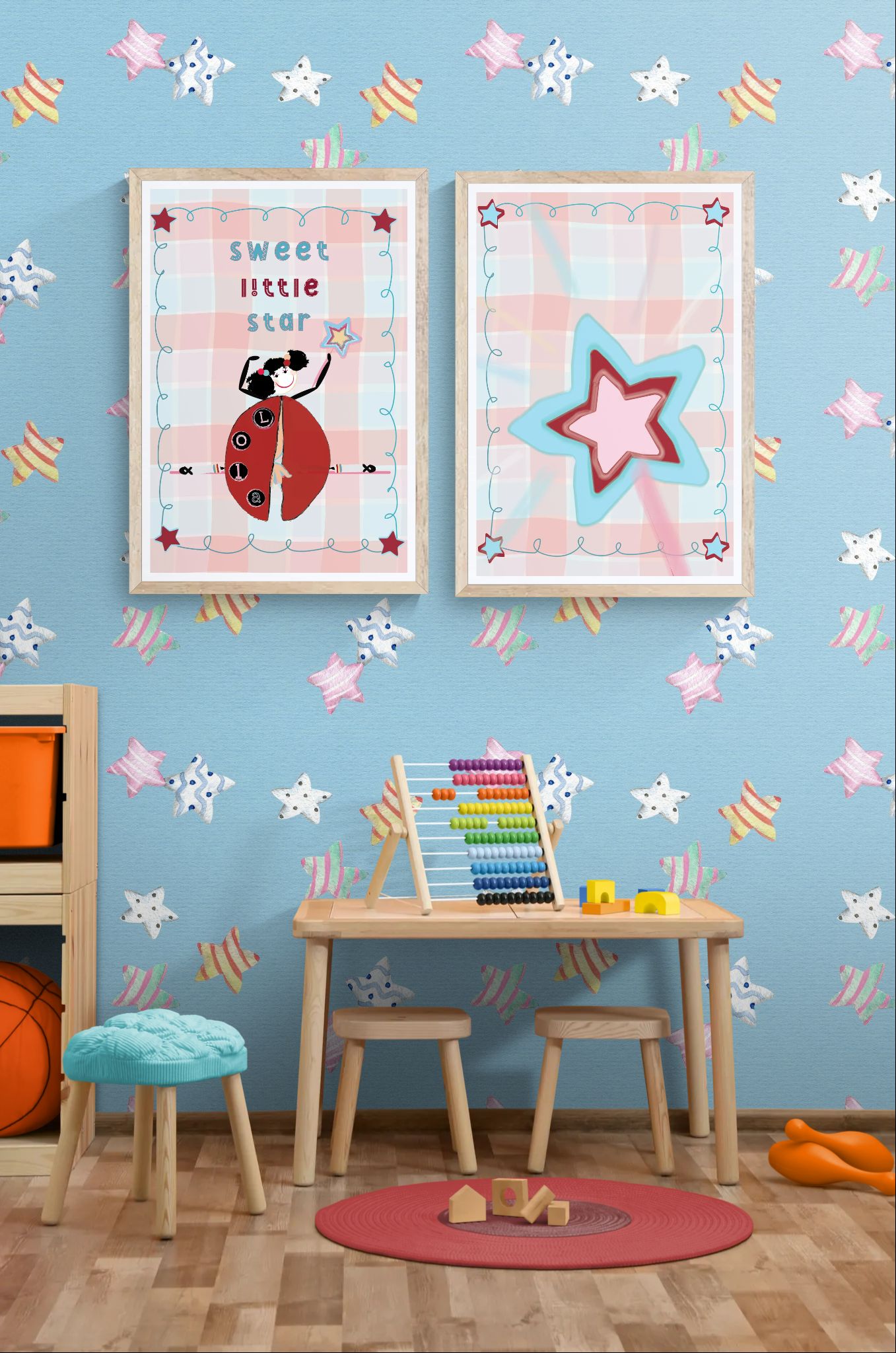 Sweet Little Star Duo – Printable Wall Art Set - Image 6