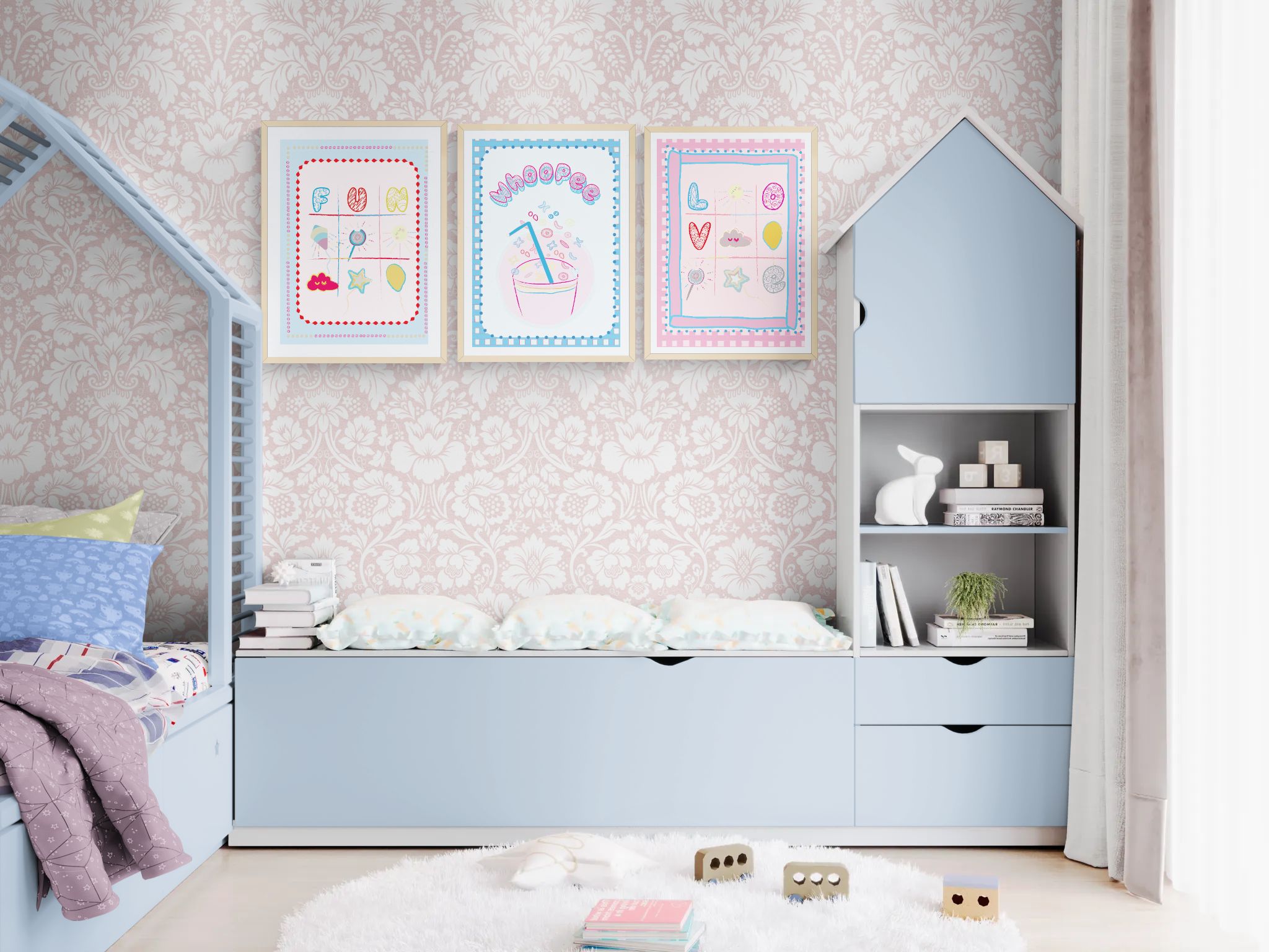 Fun and XOXO Duo - Printable Wall Art Set - Image 3
