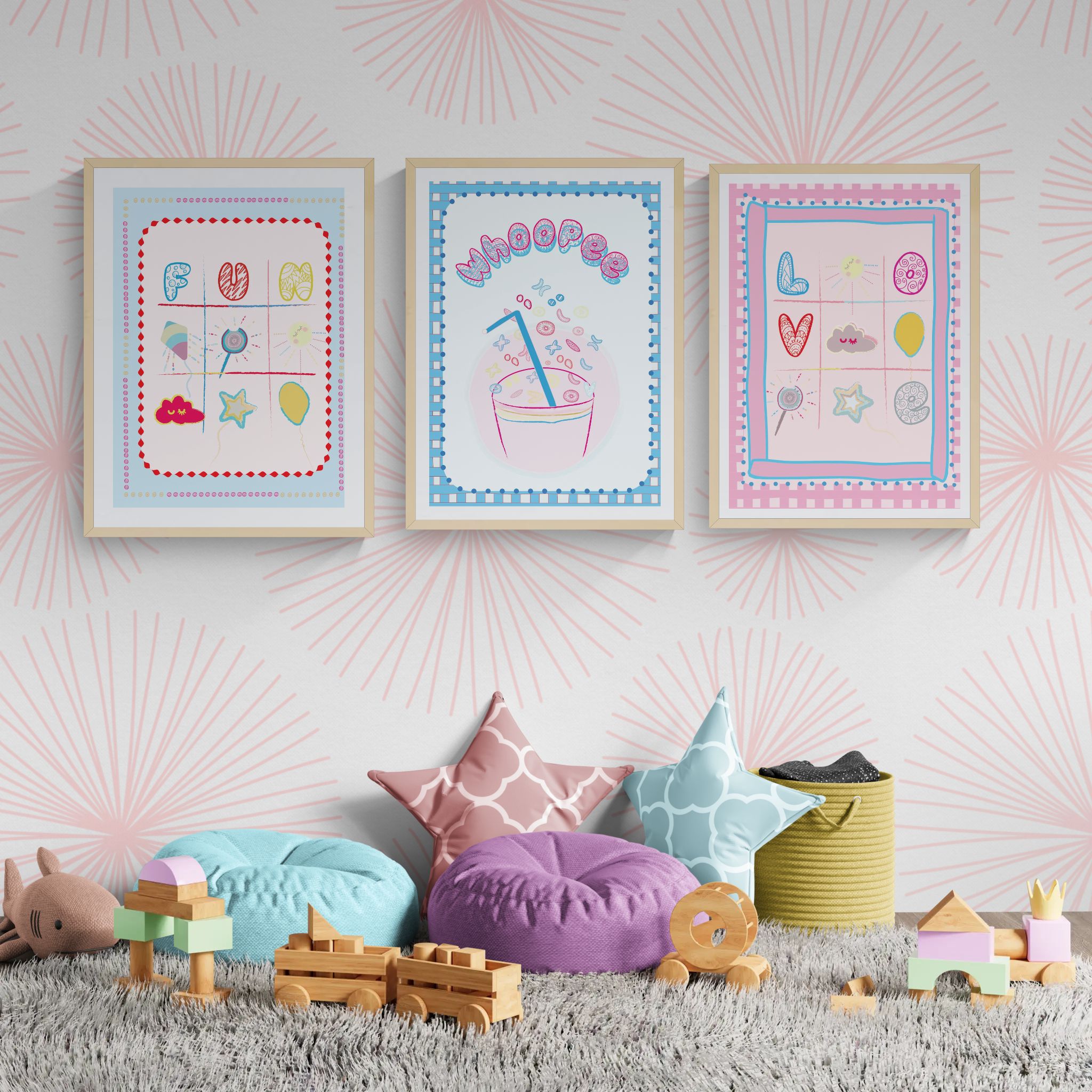 Fun and XOXO Duo - Printable Wall Art Set - Image 2